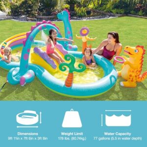 Alternative view of Intex 57135EP - Aufblasbares Wasserspielcenter Dinoland, 131 x 90 x 44 Zoll