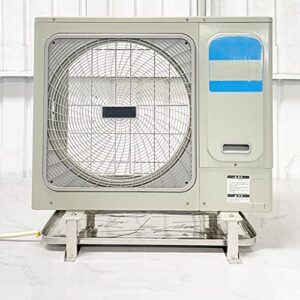 Alternative view of Kondensatorhalterung für Klimaanlagen – robuste Unterstützung mit Ablaufwanne für Mini-Split- und Wärmepumpensysteme, Edelstahl-Tropfschale