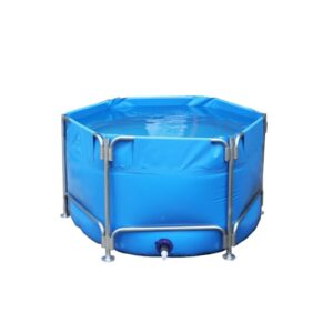 Kreisschwimmbad faltend Kunststoff Wassertank Mehrzweck Leinwand Fischteich Durchmesser 1m-3m (Durchmesser:400cm/H-1M)
