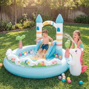 Alternative view of Intex Unicorn Castle Play Center 56148NP (aufgeblasen, 196 x 178 x 127 cm)