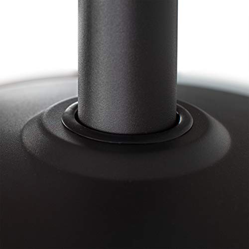 APANA - 14KW Gas Heizpilz Bellamente ONE Gasheizstrahler für Terrasse Balkon Garten mit Abdeckhaube Rollen Umkippsicherung und Abschaltautomatik in anthrazit – Bild 4