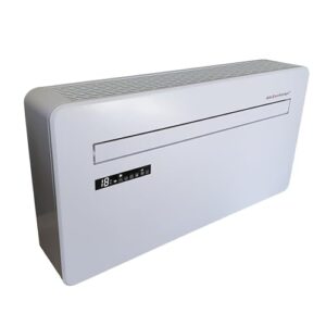 Alternative view of AirExchange - Wand-Monoblock-Klimaanlage-Wärmepumpe-INVERTER, 4-in-1 Klimaanlage ohne Außengerät, Heizen, Kühlen, Entfeuchten, Reinigen, 12.000 BTU, bis 80 m², R290, WEIß
