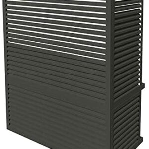 Verkleidung aus Aluminium | Schutzgitter für Klimaanlagen und Wärmepumpen, Größe:XXL, Farben:anthrazitgrau