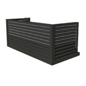 Alternative view of Verkleidung aus Aluminium | Schutzgitter für Klimaanlagen und Wärmepumpen, Größe:XXL, Farben:anthrazitgrau