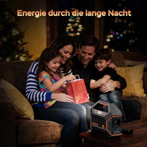 MARBERO Tragbarer Stromgenerator 99Wh 27.000mAh Powerbank mit max. 150W AC-Steckdose, Not-LED-Lampe mit SOS-Funktion – für Camping, Notfälle, Haushalt, Reisen und Beruf – Bild 8