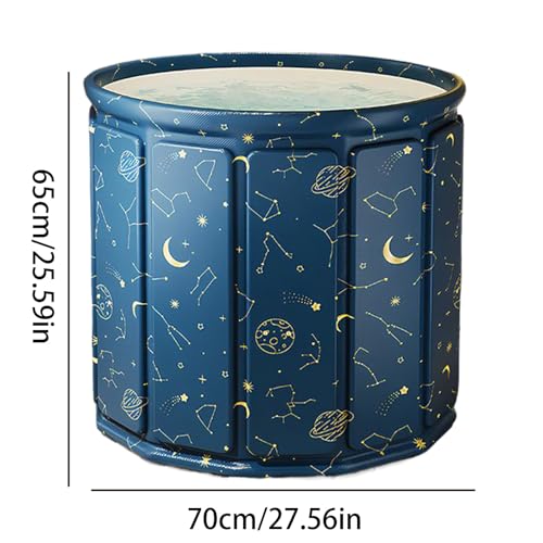 Faltbare Badewanne, leicht, zusammenklappbar, Badewanne, Eisbadewanne für Duschkabine, für Badezimmer, Garten, Outdoor, Camping, Reisen, Herren und Damen – Bild 4