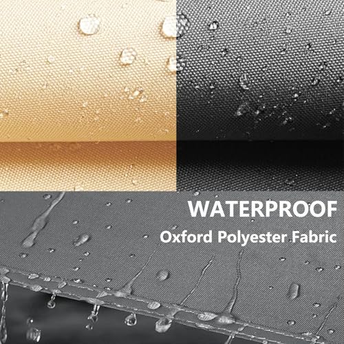 Sonnensegel Wasserdicht Rechteckig Viele Farbe Größe Balkon Sonnenschutz 98% UV Schutz Segeltuch Sonnensegel Markise Reißfest Wetterfest mit D-Ring und Kordel für Balkon Terrasse Garten 3x6M – Bild 6