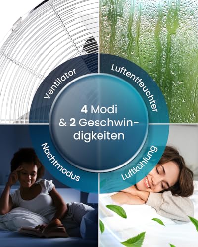 Pro Breeze™ 4-in-1 Mobile Klimaanlage mit 9000 BTU - Luftkühler, Ventilator, Luftentfeuchter, Nachtmodus - Klimagerät mit Energieklasse A, Fensterabdichtung Set, Fernbedienung und 24h Timer – Bild 9