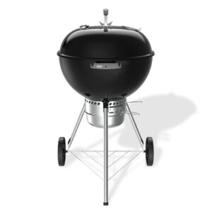 Alternative view of Weber Original Kettle Premium Holzkohlegrill/Porzellanemaillierter Deckel und Kessel, 57 cm Grillfläche, One-Touch-Reinigungssystem, Deckelthermometer, Dreibein-Ständer und Räder, Schwarz