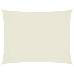 vidaXL Sonnensegel Wasserfest Sonnenschutz Windschutz Sonnendach UV Schutz Garten Terrasse Balkon Oxford-Gewebe Rechteckig 3x6m Creme
