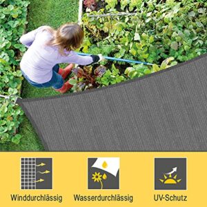 Alternative view of Sol Royal Sonnensegel rechteckig 5x7m Wasserdurchlässig HDPE Atmungsaktiver Balkon Terrasse Segeltuch UV Sonnenschutz Segel Garten Pool Camping Anthrazit – Shade Sails HS9