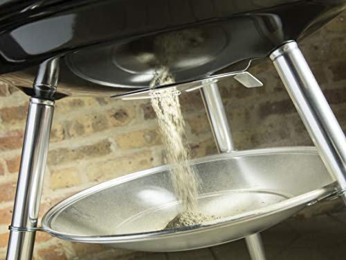 Weber Compact Kettle Holzkohlegrill (2026 Version) / Dreibein-Ständer und Räder, Hitzebeständiges, rostfreies Design, Verchromter dreilagiger Rost, 57 cm, Schwarz – Bild 13