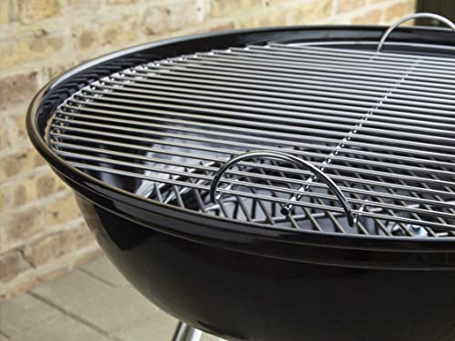 Weber Compact Kettle Holzkohlegrill (2026 Version) / Dreibein-Ständer und Räder, Hitzebeständiges, rostfreies Design, Verchromter dreilagiger Rost, 57 cm, Schwarz – Bild 14