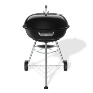 Alternative view of Weber Compact Kettle Holzkohlegrill (2026 Version) / Dreibein-Ständer und Räder, Hitzebeständiges, rostfreies Design, Verchromter dreilagiger Rost, 57 cm, Schwarz