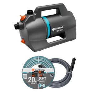 Gardena Gartenpumpe 5000 Silent Set Pumpen: 26% mehr Wasserdurchfluss bei gleichem Energieverbrauch im Vergleich zum Vorgänger-Modell*, Leise im Betrieb (09081-20)