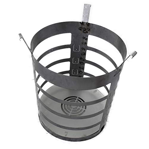 A. Weyck XXL Feuerkorb mit Funkenschutz - Groß, Hochwertig, Für Feuertonne - Grill Fass, Feuerbox, Feuerbehälter #181