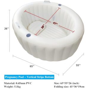 Alternative view of Geburtspool für den Heimgebrauch, multifunktional für Entspannung und Kinderschwimmen, sicheres und komfortables Design für Freizeit und Bewegung