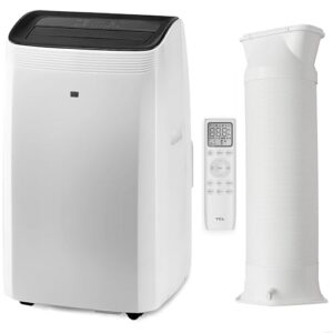 TCL Mobile Klimaanlage 12000 BTU (3,5kW) TAC-12CPB/MZW – 3-in-1 Funktion, 24h-Timer, Schlafmodus, leise, inkl. Abluftschlauch & Fernbedienung für Wohnzimmer, Büro, Schlafzimmer Entfeuchterfunktion