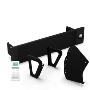 blumfeldt Infrarot Wandheizung 3300W – Wand & Deckenmontage, IP44 Spritzwassergeschützt, 2 Heizstufen, Smarte App-Steuerung, LED-Touchscreen, Thermostat, Kindersicherung, für Balkon & Terrasse