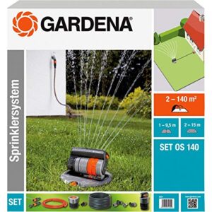 Gardena 8221-20 Sprinklersystem Komplett-Set mit Versenk-Viereckregner OS 140 Neu!
