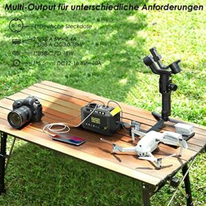 Alternative view of MARBERO Tragbare Powerstation 24000mAh, Tragbarer Generator 88,8Wh, Externer Akku mit 80W 230V Steckdose, USB-C & LED-Lampe, Notstromversorgung für Camping, Haushalt, Reise, Garten & Notfälle