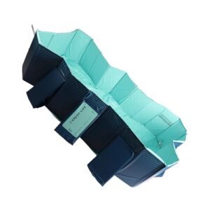 Alternative view of KUIDAMOS Faltbarer, übergroßer Pool, Auslaufsicher, Nicht Aufblasbar, für Familien, Hinterhof, Pool Im Freien, PVC (2,6 m / 8,5 Fuß)