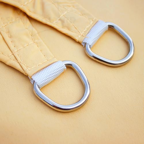 SUNNY GUARD Sonnensegel Wasserdicht 3x4m Rechteckig Sonnenschutz Wetterschutz Segel Baldachin UV Schutz für Balkon Terrasse Garten, Sand – Bild 3