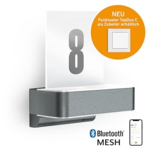 Alternative view of Steinel LED-Außenwandleuchte L 820 SC anthrazit, 9,8 W, 679 lm, inkl. Hausnummer, 160° iHF-Bewegungsmelder, vernetzbar, per App bedienbar, Aluminium