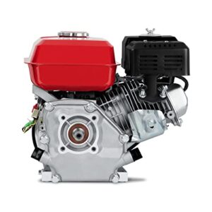 Alternative view of EBERTH 6,5 PS 4,8 kW Benzinmotor Standmotor Kartmotor Antriebsmotor mit konischer 19,00 mm Ø Welle, Ölmangelsicherung, 4-Takt, 1 Zylinder Benzin Motor, 196 ccm Hubraum, luftgekühlt, Seilzugstart