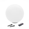 Esotec Solarkugel Liana CCT, 40cm, multicolor, Fernbedienung, Farbwechsel, RGB LED Gartenkugel, Leuchtkugel, Solarleuchte, Kugelleuchte, Kunststoff, IP44, wetterfest, winterfest, außen, 102641