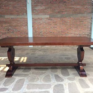 Alternative view of Kunibert Rittertafel mit 6 Stück Scherenstühlen 1 Massivholztisch 220cm Essgruppe Barock Mittelalter Esszimmergarnitur