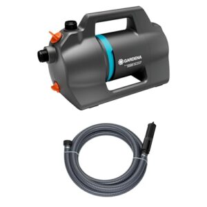 Gardena Gartenpumpe 5000 Silent Saugschlauch-Set Pumpen: 26% mehr Wasserdurchfluss bei gleichem Energieverbrauch im Vergleich zum Vorgänger-Modell*, Leise im Betrieb (09082-20)
