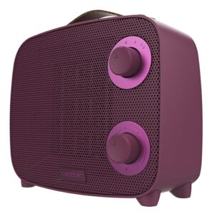 Cecotec ReadyWarm 1500 Ceramic Aura Keramikheizung, 1500 W, 3 Modi, regelbarer Thermostat, leise, dreifache Sicherheit, modernes Design, Abdeckung 15 m², Energieeffizienz