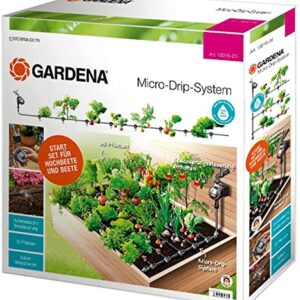 Gardena Micro-Drip Start Set Beet: Bewässerungsset für eine automatische Bewässerung im Gemüsebeet, für bis zu 35 Beetpflanzen (13016-20)