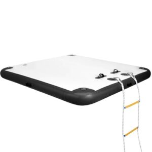 Aufblasbares Schwimmdock mit Seilleiter für See, Pool und Boot