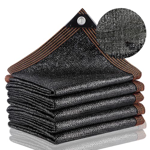 95% Sonnenschutz Netz Schattierungsnetz mit Ösen, 5x6m Sonnenschutz Leicht und Haltbarkeit Gewächshaus Schatten Netz UVbeständiges Netz für Pergola, Garten, Gewächshaus, Hühnerstall