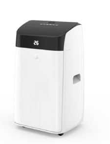 Leises 4-in-1 Mobiles Klimagerät 12000 BTU | Kühlen/Ventilieren/Entfeuchten/Follow-Me | Für Räume Bis 43–51㎡ Abluftschlauch Digitaldisplay Fernbedienung 24h-Timer | Ideal Für Schlafzimmer & Büro