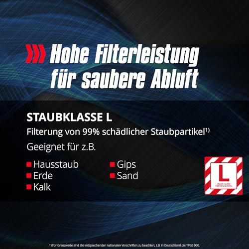 Einhell Professional Akku-Nass-Trockensauger TP-VC 18/10 Li BL L-Solo Power X-Change (18 V, Brushless, 10-L-Behälter, 2 Saugstufen, inkl. Faltenfilter, Saugdüsen, ohne Akku) – Bild 5