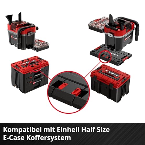 Einhell Professional Akku-Nass-Trockensauger TP-VC 18/10 Li BL L-Solo Power X-Change (18 V, Brushless, 10-L-Behälter, 2 Saugstufen, inkl. Faltenfilter, Saugdüsen, ohne Akku) – Bild 9