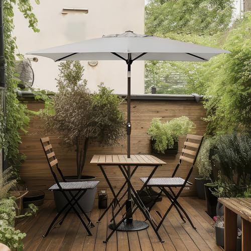 Sekey Aluminum Sonnenschirm 210x140 cm Sonnenschirm Balkon Sonnenschirme Rechteckig für Balkon Garten & Terrasse Sonnenschutz UV 50 – Bild 4