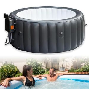 LADECNERHT Aufblasbares Spa Für 3-4 Personen, Großes Außen-Spa-Badewannen-Set 180 X 71 cm, Mit 150 Massagedüsen, Heizt Bis 42°c/104°f, Mit Umwälzfiltration, Für Zuhause & Terrasse