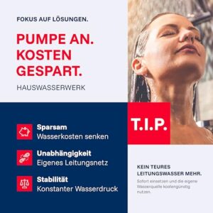 Alternative view of T.I.P. Hauswasserwerk HWW 4500 INOX aus Edelstahl mit 1200 W Leistung I 4350 l/h Fördermenge bis 50 m Höhe I 5 bar Druck mit Manometer I 22 L Kessel I robust, korrosionsfrei, sicher mit Überlastschutz