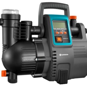 Gardena Comfort Hauswasserautomat 5000/5E LCD: Hauswasserpumpe mit LC-Display, energiesparend, Fördermenge 5000 l/h, 1300W Motor mit Thermoschutzschalter, Trockenlaufsicherung (1759-20)