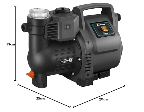 Gardena Hauswasserautomat 3500/4E: Robuste Hauswasserpumpe, vollautomatisch, mit LED-Blinklicht-Frequenz, Fördermenge 3500 l/h, Thermoschutzschalter, Trockenlaufsicherung (1757-20) – Bild 13