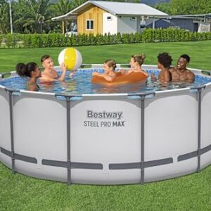 Alternative view of Bestway® Steel Pro MAX™ Aufstellpool Komplett-Set mit Filterpumpe Ø 366 x 122 cm, lichtgrau, rund