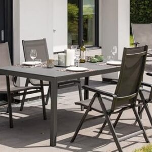 Alternative view of MWH 879308 Elements Klappsessel anthrazit/anthrazit Alu-Gestell, Textilgewebe