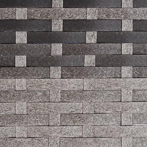 vidaXL Gartensessel Verstellbar, Sessel mit 1 Sitzkissen 1 Rückenkissen, Stuhl für Garten Terrasse, Relaxsessel Gartenmöbel, Grau Poly Rattan – Bild 6