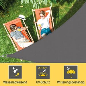 Alternative view of Sol Royal Sonnensegel dreieckig Wasserdicht 7x5x5m Terrasse – Sonnensegel Balkon Segeltuch UV Sonnenschutz Garten Pool Camping Sonnenschutz Segel Anthrazit – PS9