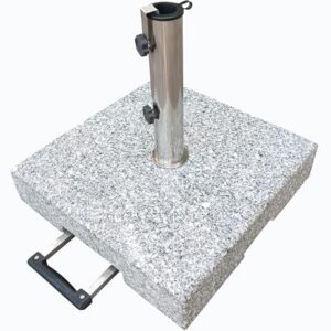 Alternative view of Gardissimo Trolley Granitsockel 70 kg Robusto mit Rollen Schirmständer für Sonnenschirme bis 5,4 cm Rohrdurchmesser Sonnenschirmständer mit Auszieh-Griff und Rollen