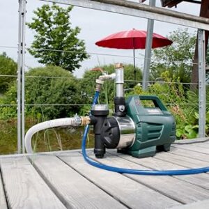 Alternative view of Metabo Hauswasserautomat HWAI 4500 Inox – 600979000 – Wasserpumpe mit 4500 l/h Fördermenge – Ideal für 1-3 Regner – 1300 W, 4,8 bar, 48 m Förderhöhe